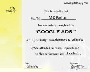 Google Ads Certification Sample