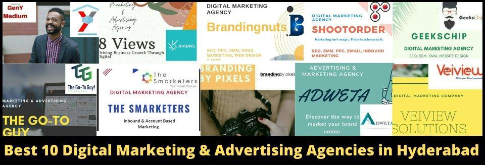 Best 10 Digital Marketing and Advertising Agencies in Hyderabad