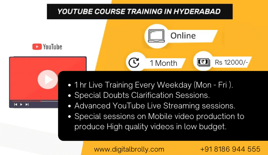 YouTube Course Training in Hyderabad