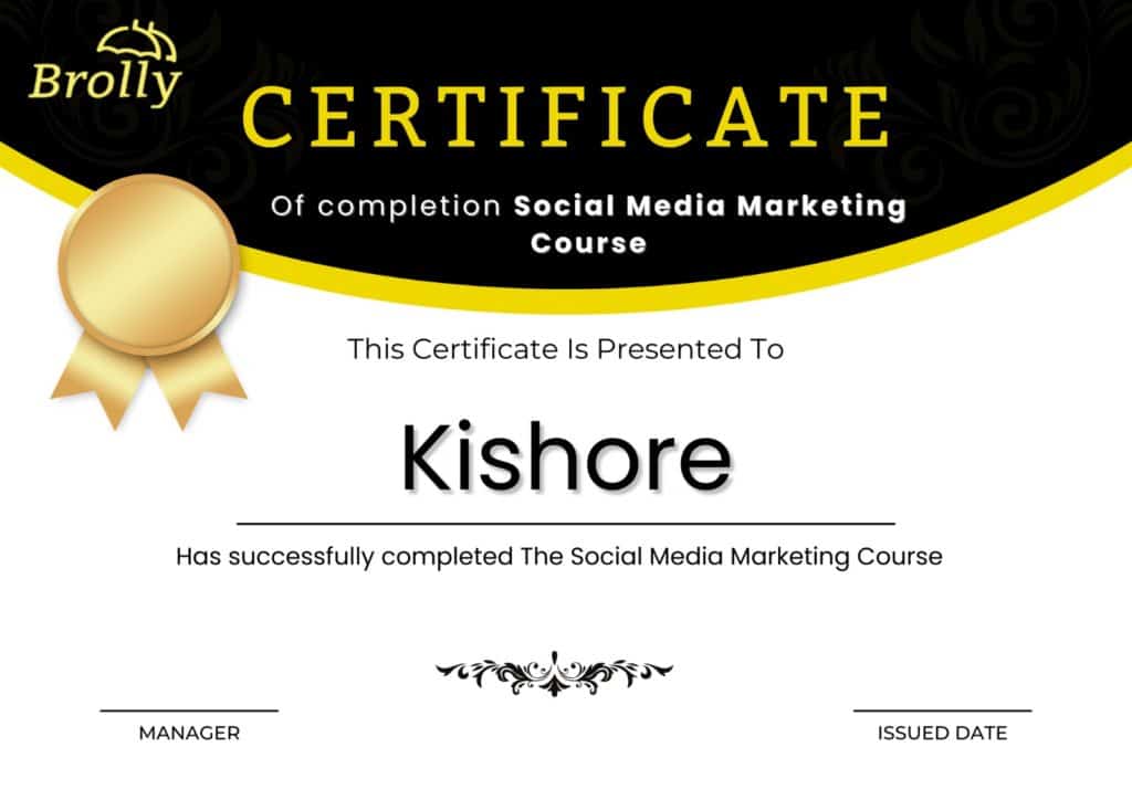 Social Media Marketing Course Certification