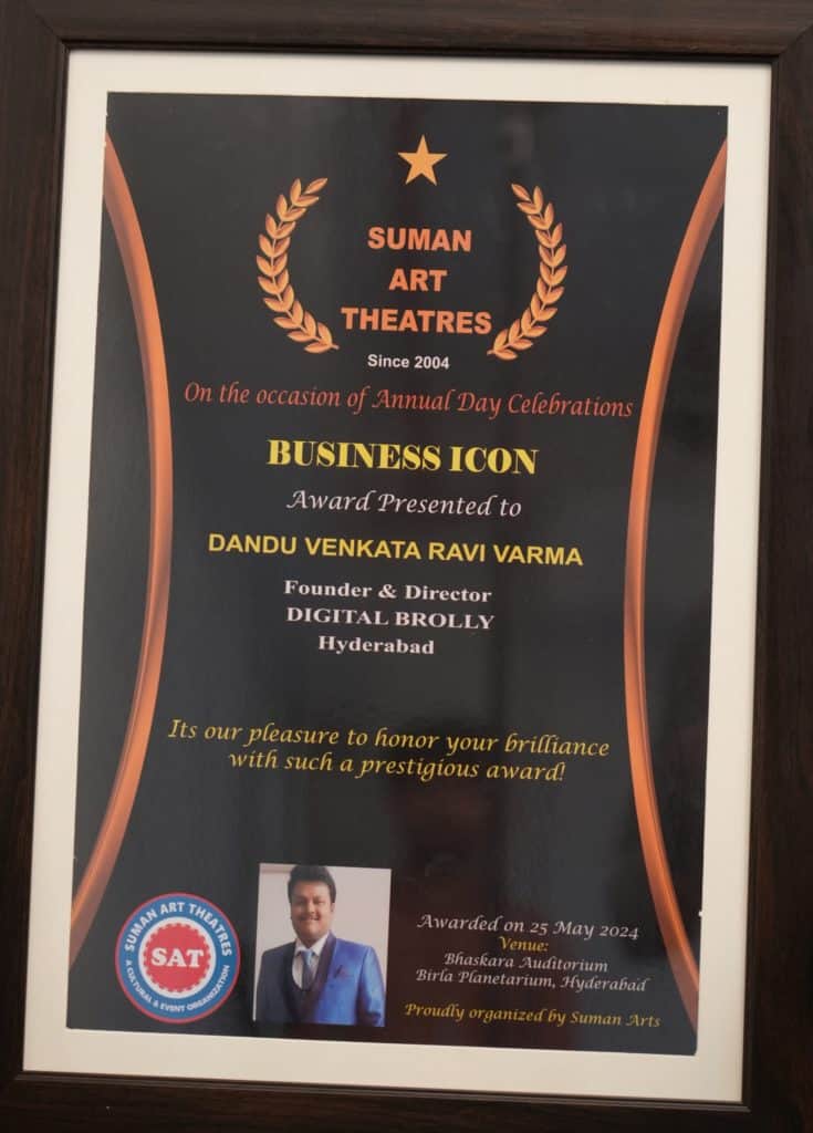 Ravi Varma Business Icon Award