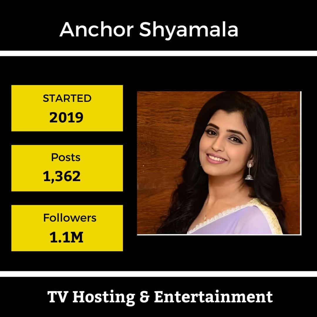 Top Instagram Influencers In Hyderabad- Anchor Shyamala