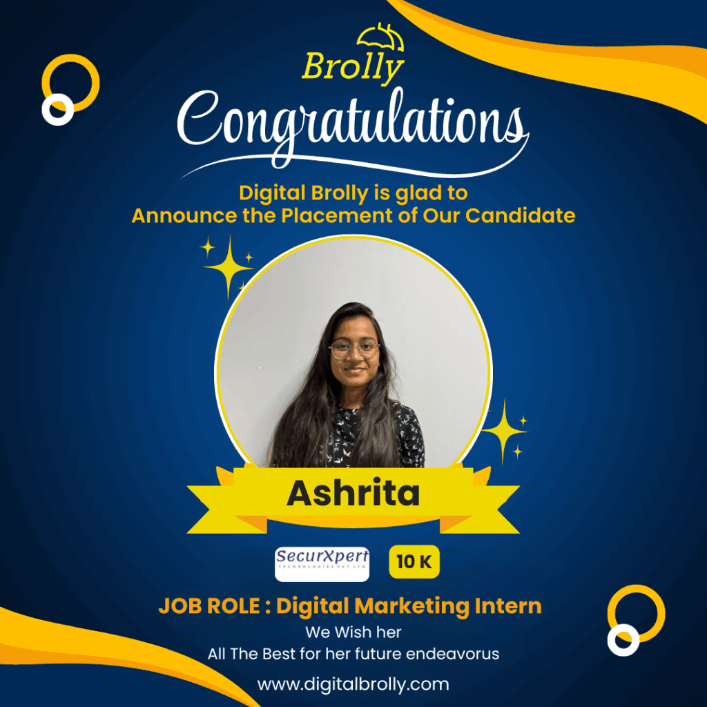 AI Digital Marketing Course placement - Ashrita
