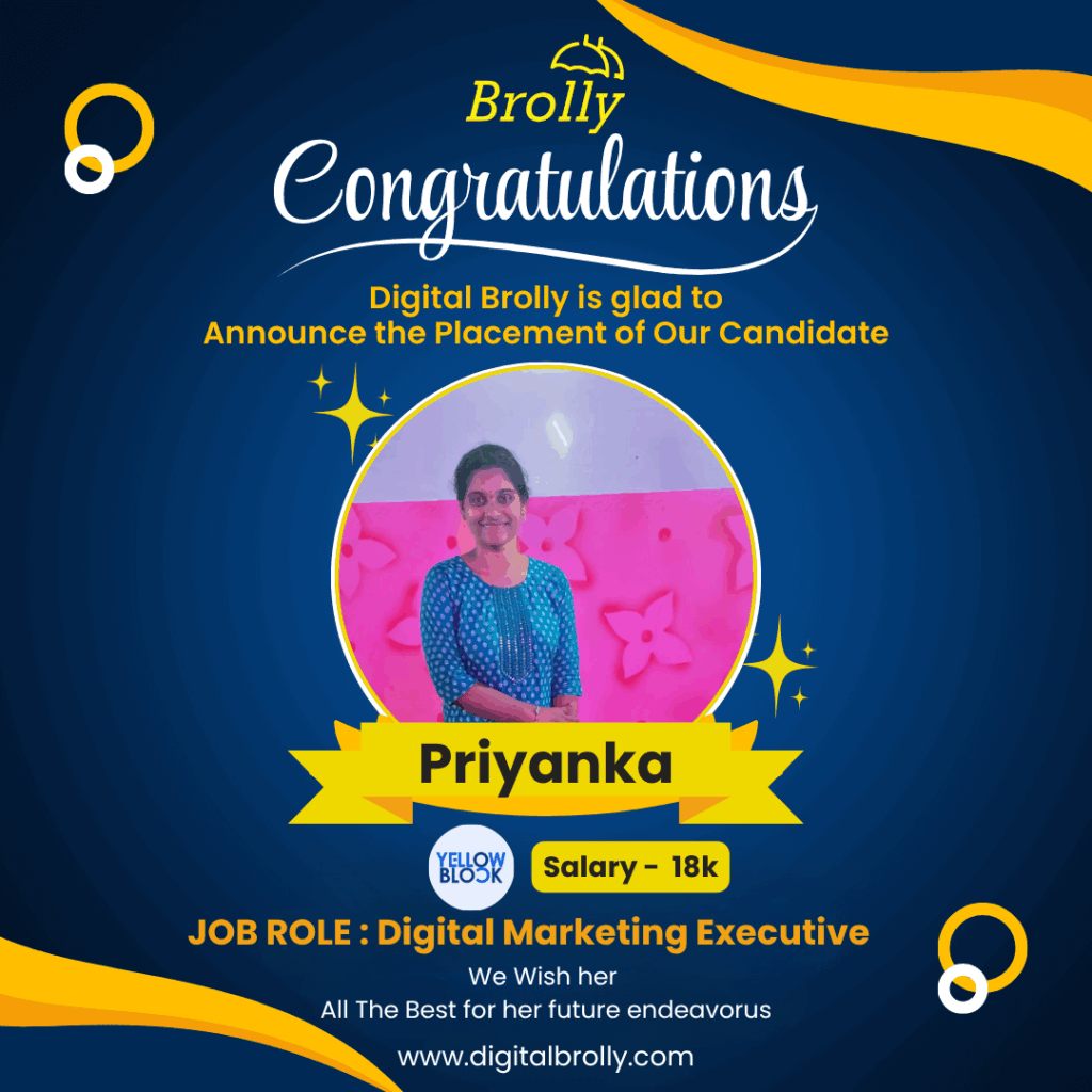 AI Digital Marketing Course placement Priyanka