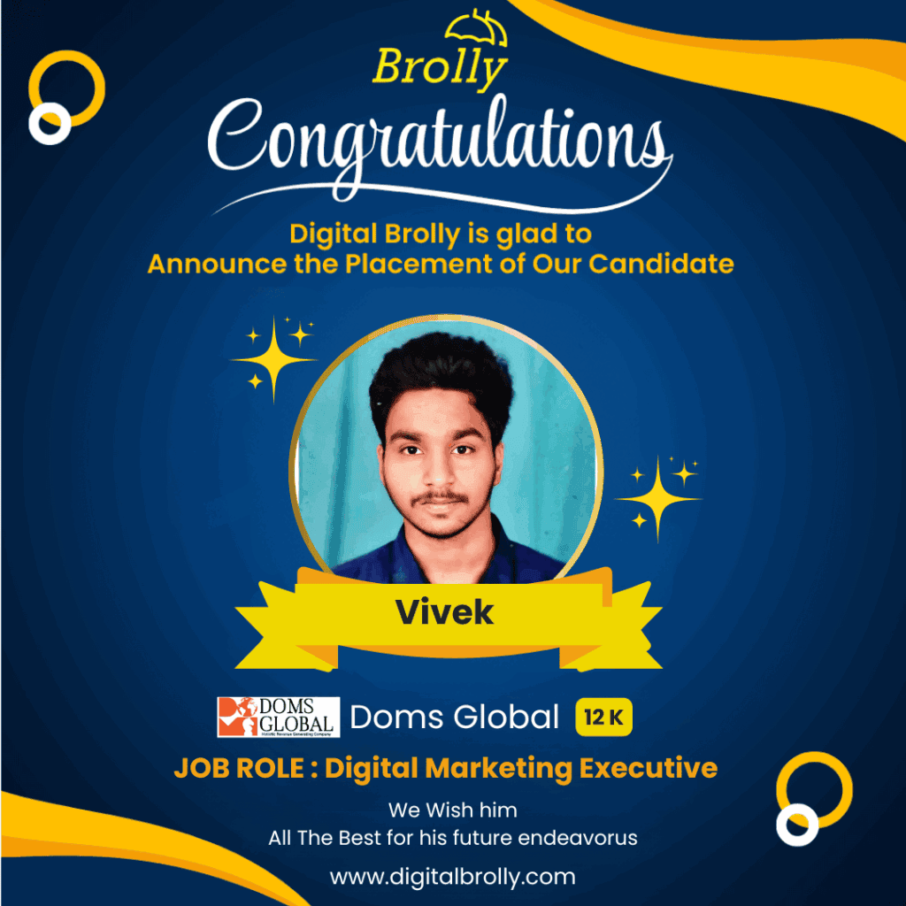 AI Powered Digital Marketing Course Placement - Vivek