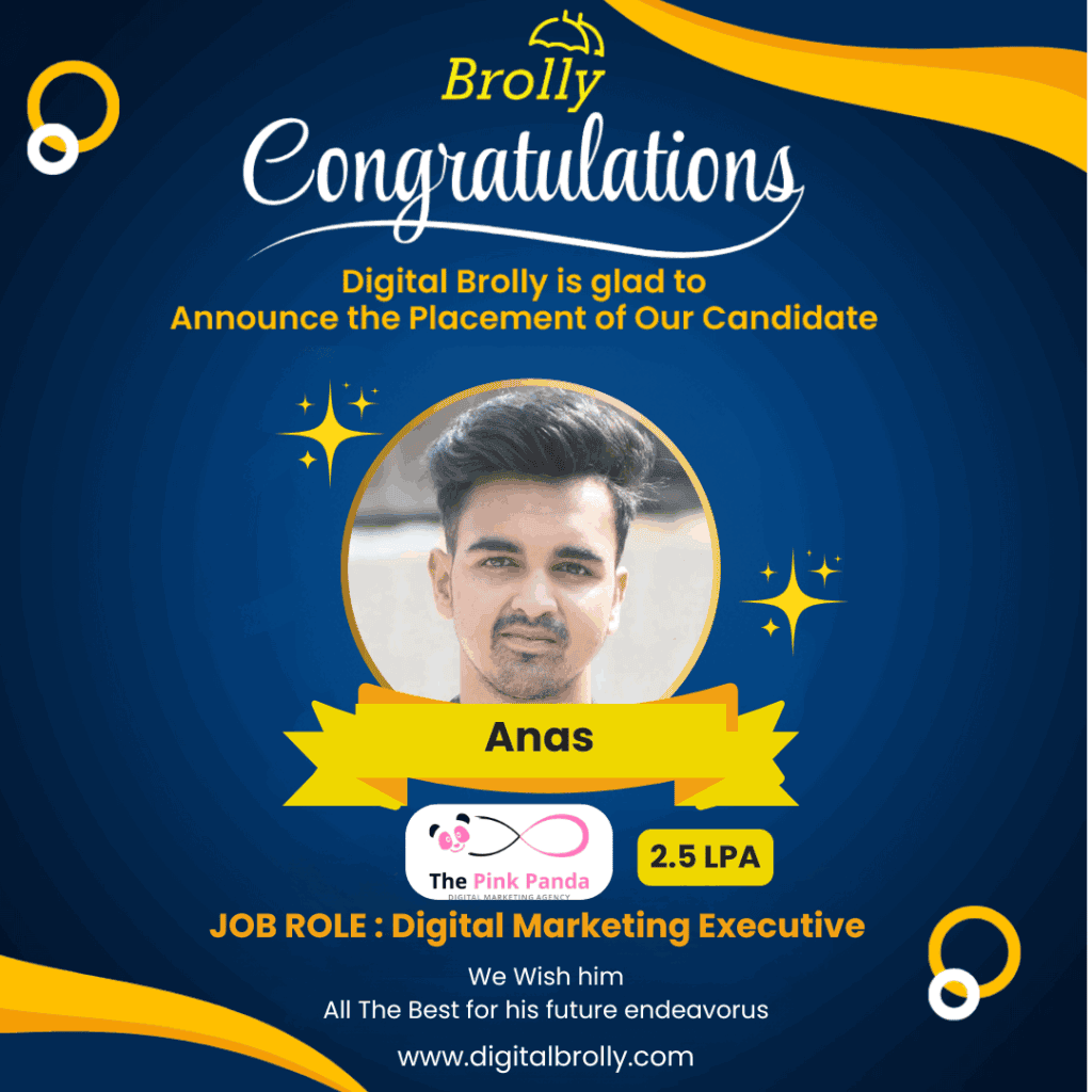 AI powered Digital marketing Course Student Placement - Anas