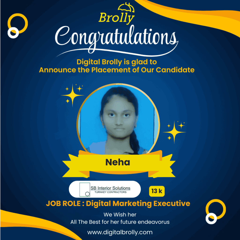 AI powered Digital marketing Course Student Placement - Neha