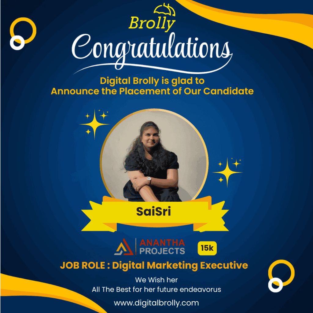 AI powered Digital marketing Course Student Placement - SaiSri