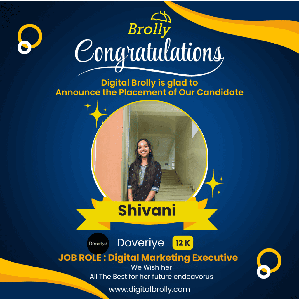 AI powered Digital marketing Course Student Placement - Shivani