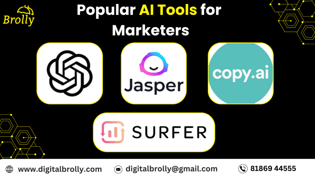 Popular AI Tools for Marketers