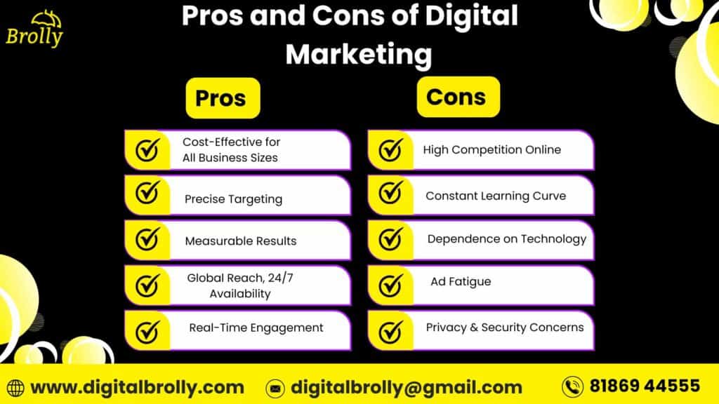 Pros and Cons of Digital Marketing