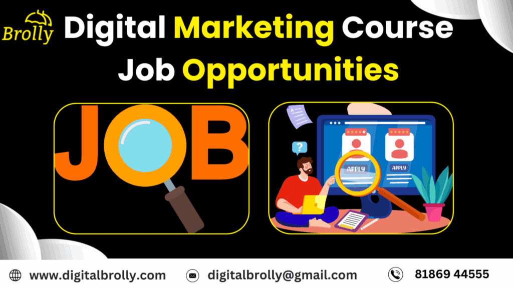Digital Marketing Course Job Opportunities- Digital brolly