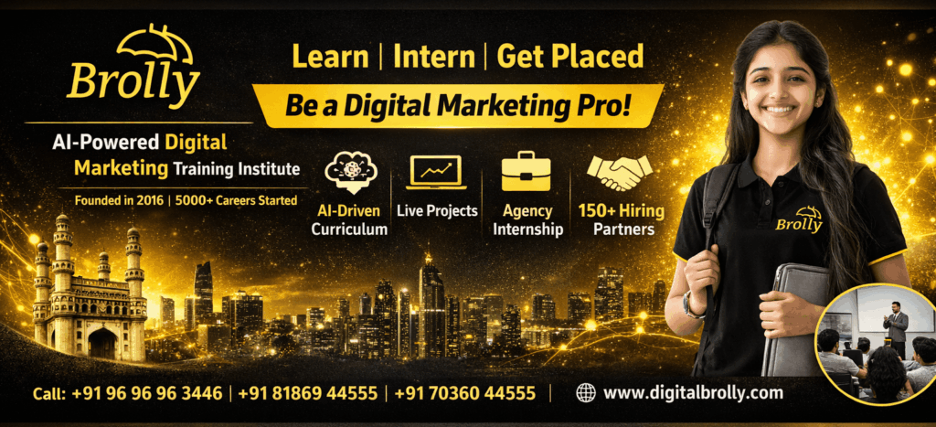 Digital Marketing Course in Hyderabad - Digital Brolly