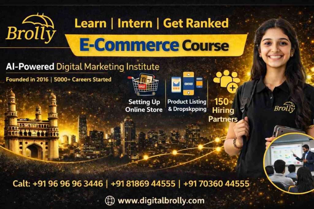 E-Commerce course in Hyderabad at Digital Brolly