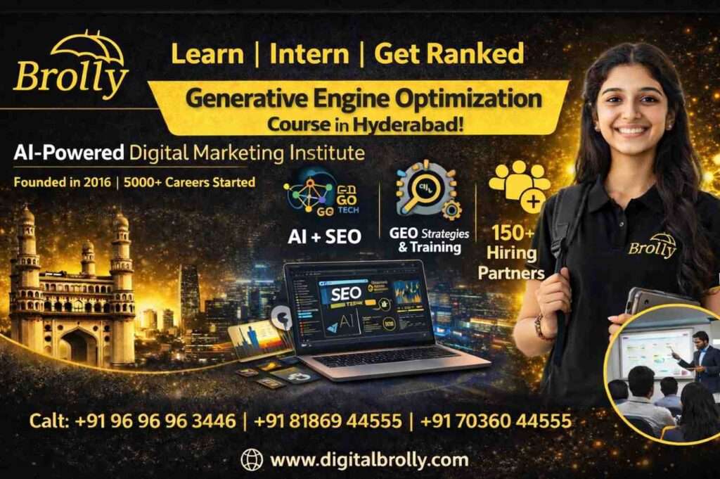 GEO course in Hyderabad at Digital Brolly1