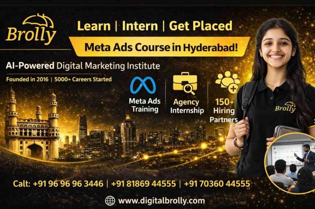 Meta Ads course in Hyderabad at Digital Brolly