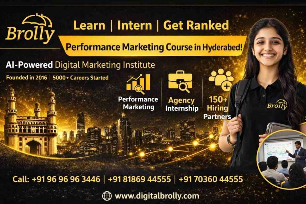 Performance Marketing course in Hyderabad at Digital Brolly
