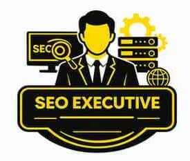 SEO Executive icon representing a professional after completing Digital Marketing Course at Digital Brolly Hyderabad with SEO, keyword research, and optimization skills.