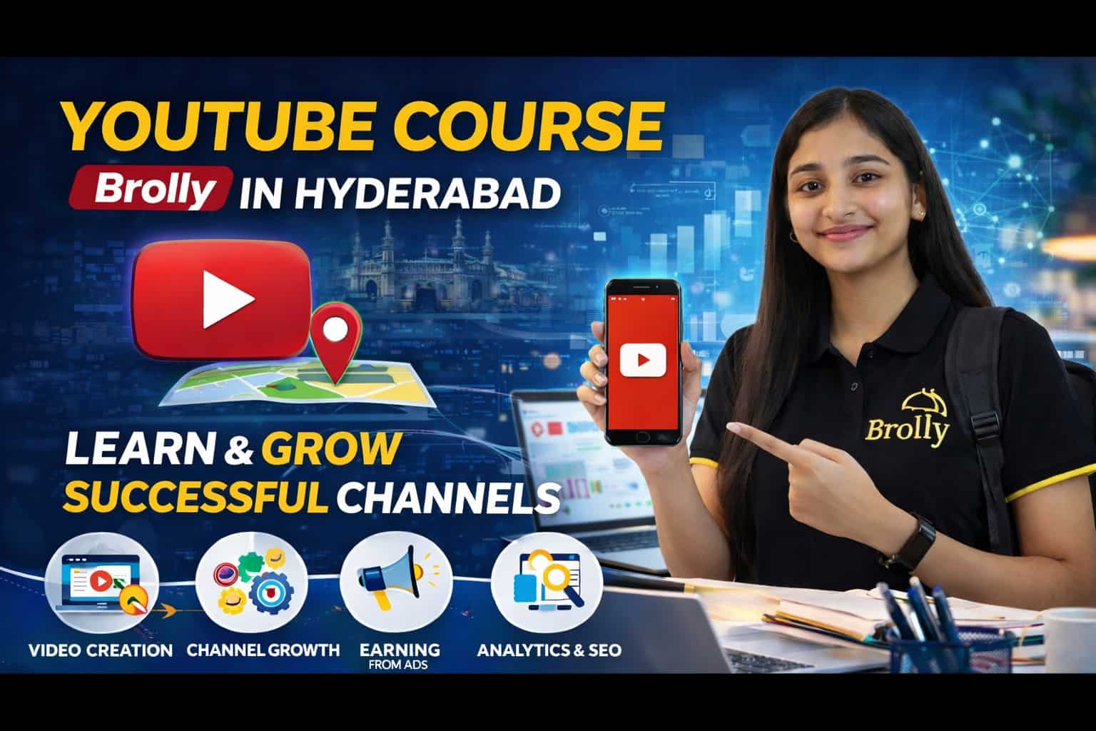 YouTube course in Hyderabad_ Learn & grow
