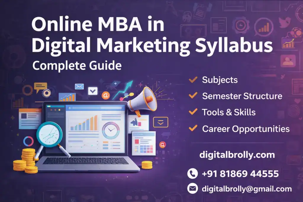 Online MBA in Digital Marketing Syllabus at digital brolly