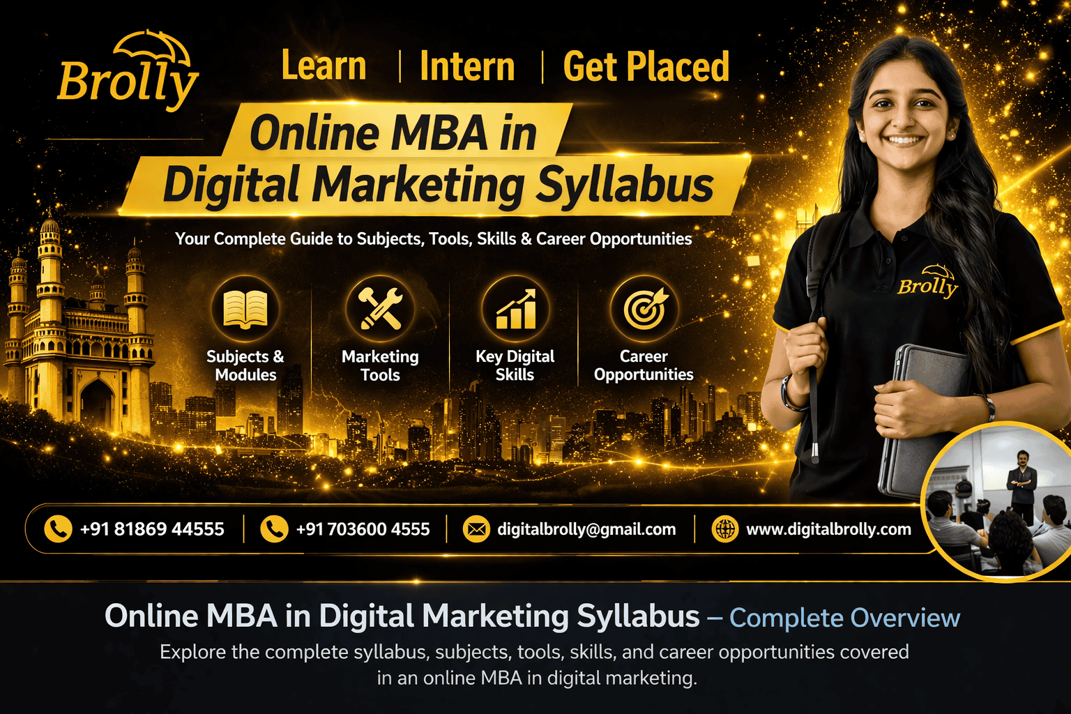online MBA in digital marketing syllabus by digital brolly
