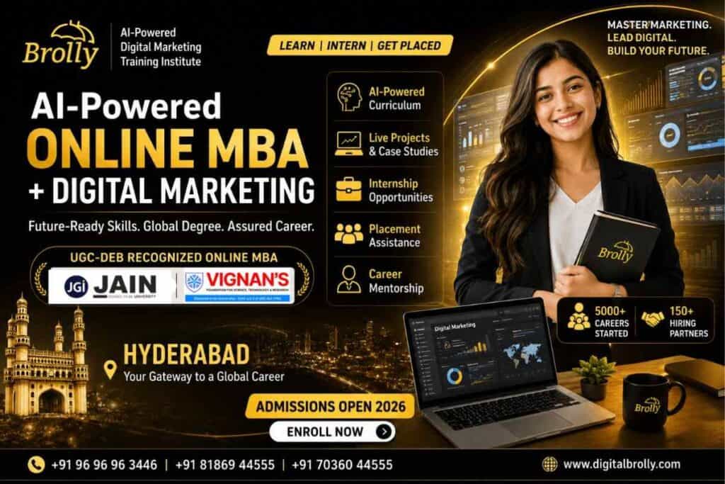 online MBA in digital marketing in Hyderabad