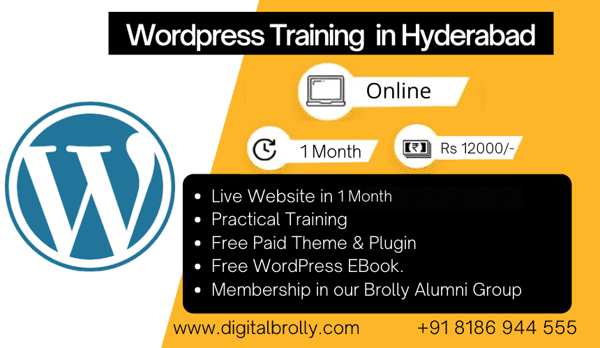 WordPress Training in Hyderabad